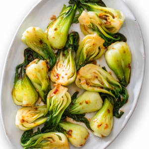 Baby Bai Choy with Garlic